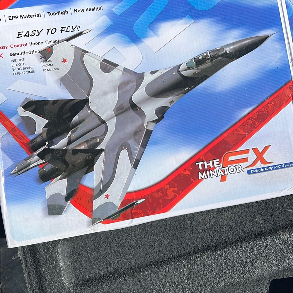 Red RC minatorfx fighter jet